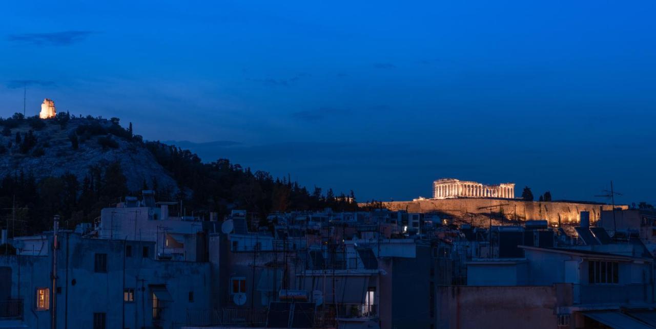Topfloor Getaway Balcony&Hot Tub+Acropolis View 아테네 외부 사진